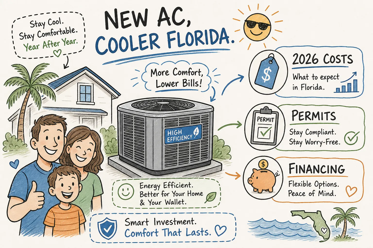 AC Replacement in Florida: 2026 Costs, Permits & Financing