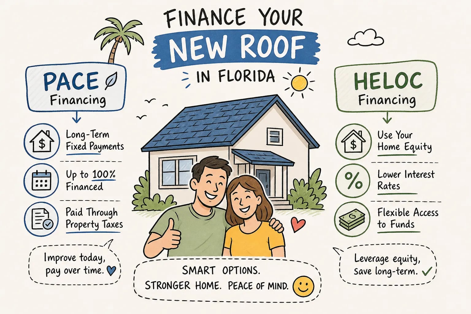 How to Finance a Roof Replacement in Florida: PACE vs HELOC