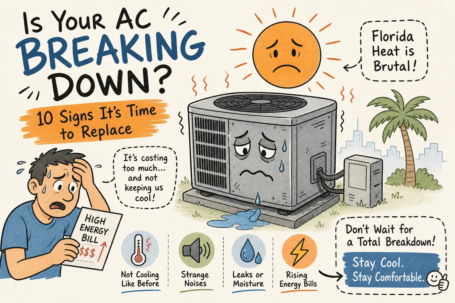10 Signs Your AC Needs Replacing in the Florida Heat