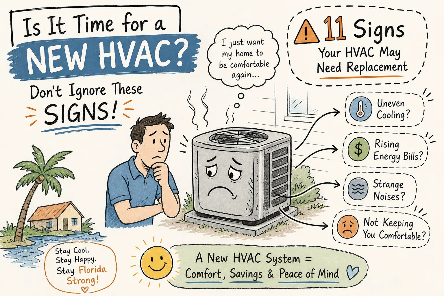 11 HVAC Replacement Signs Florida Homeowners Should Know