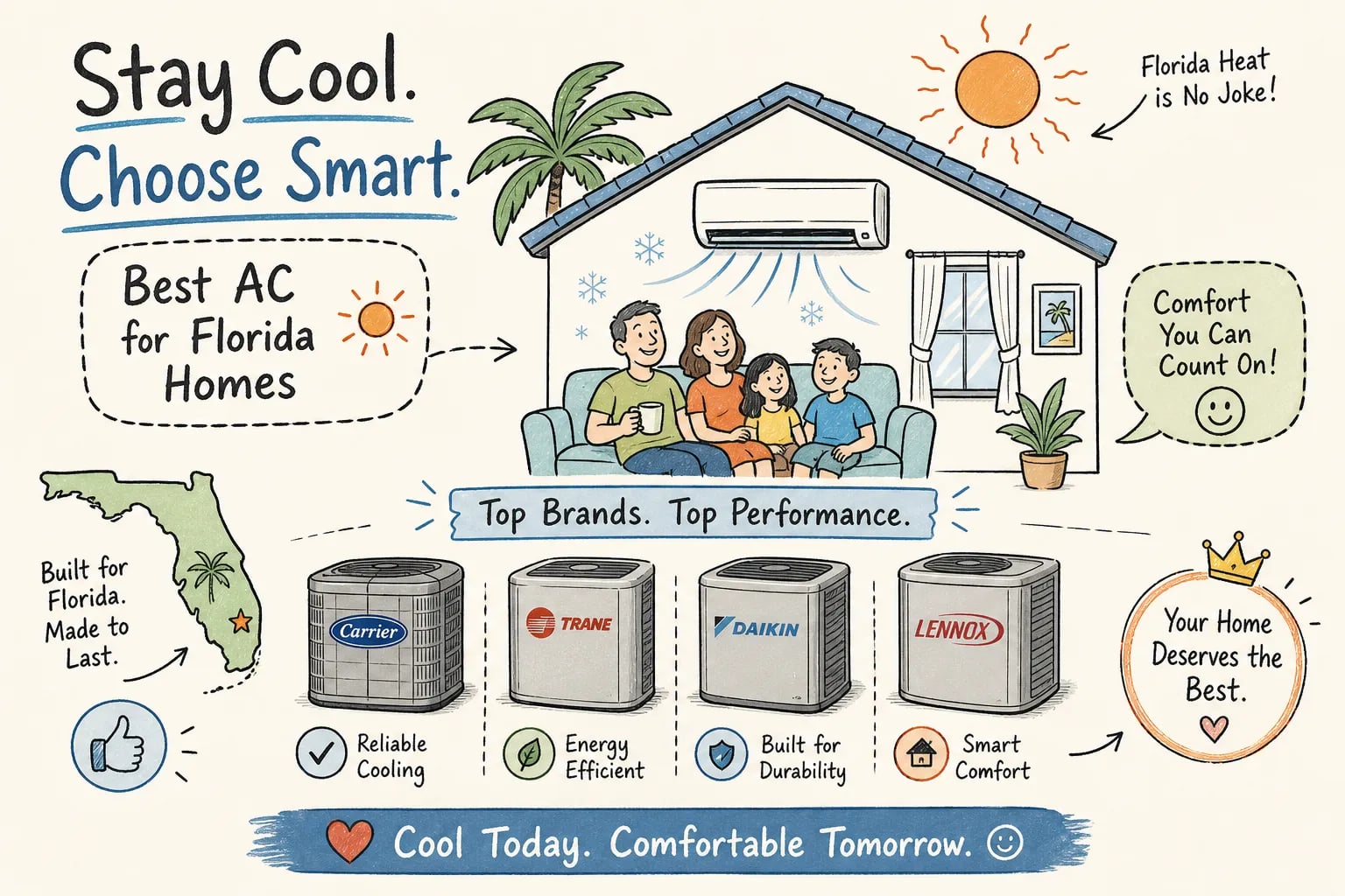Best AC for Florida Homes in 2026: Top Brands Ranked