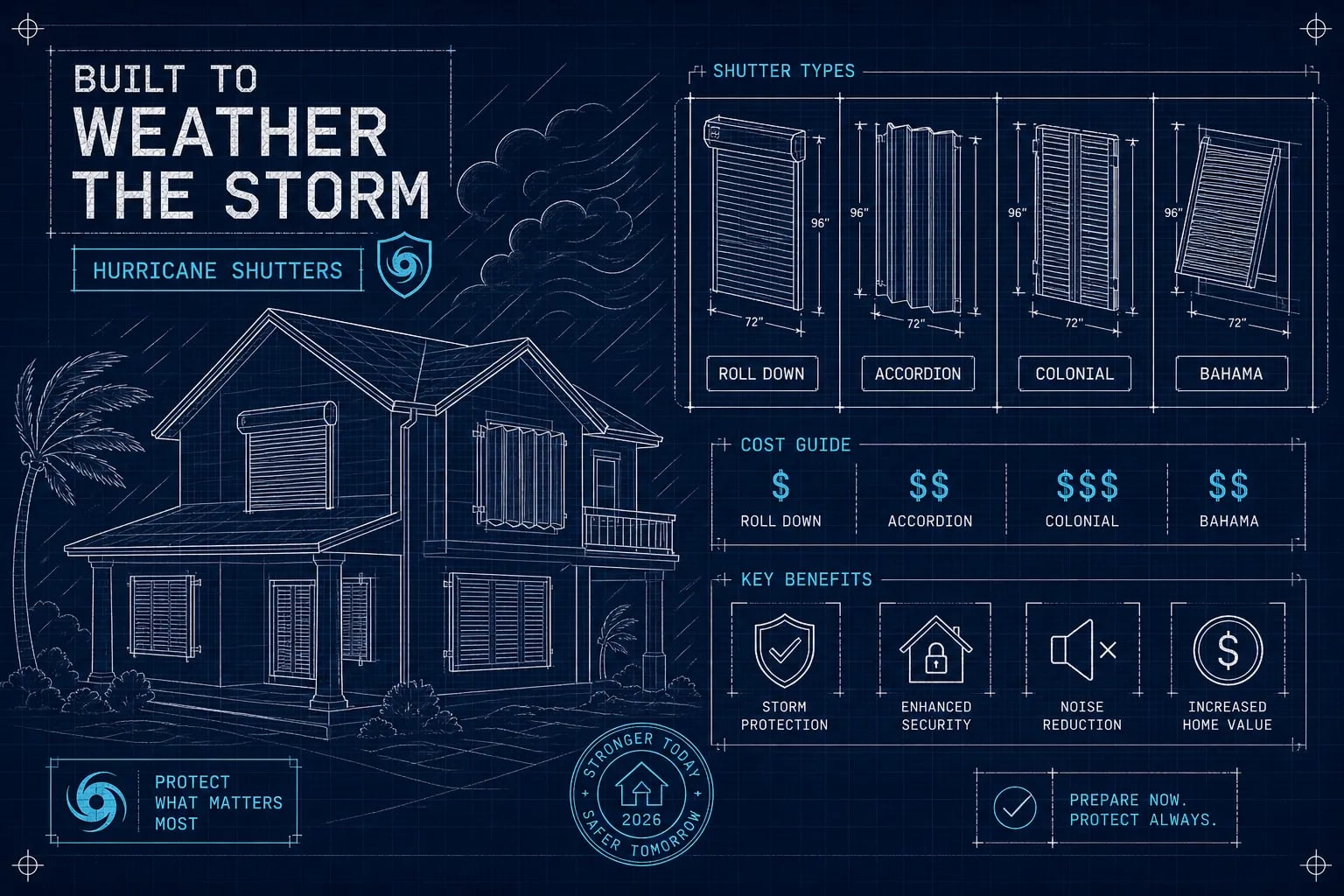 Hurricane Shutters: Types, Costs, and Top Picks for 2026